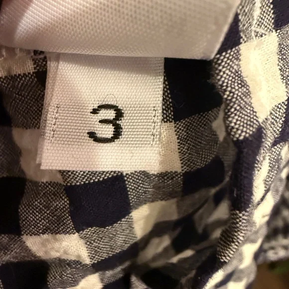 Felicite Black and White Cotton Gingham Midi Dress sz L - Picture 9 of 10